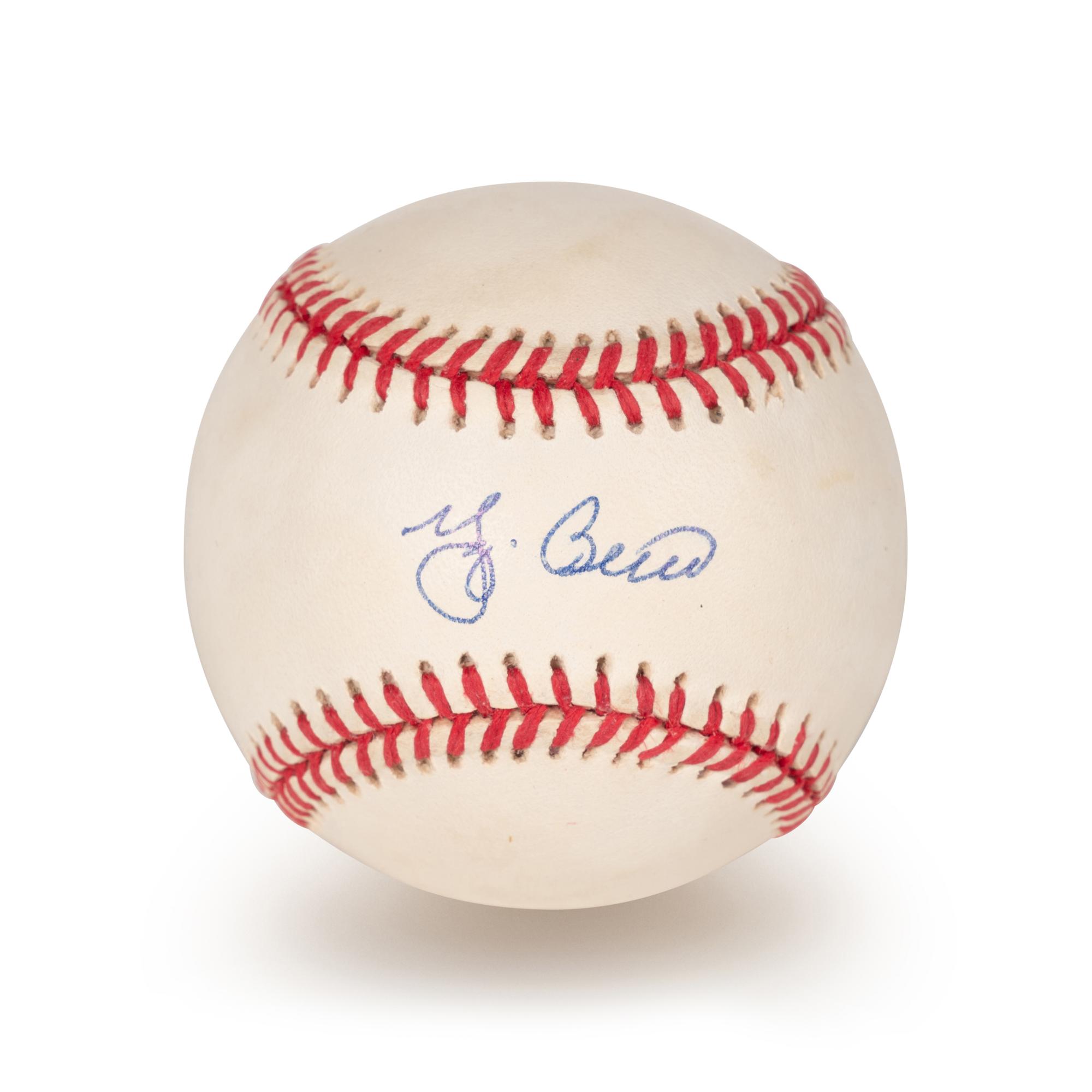 A Yogi Berra Signed Autograph Baseball (Beckett Authentication Services BAS Certified),