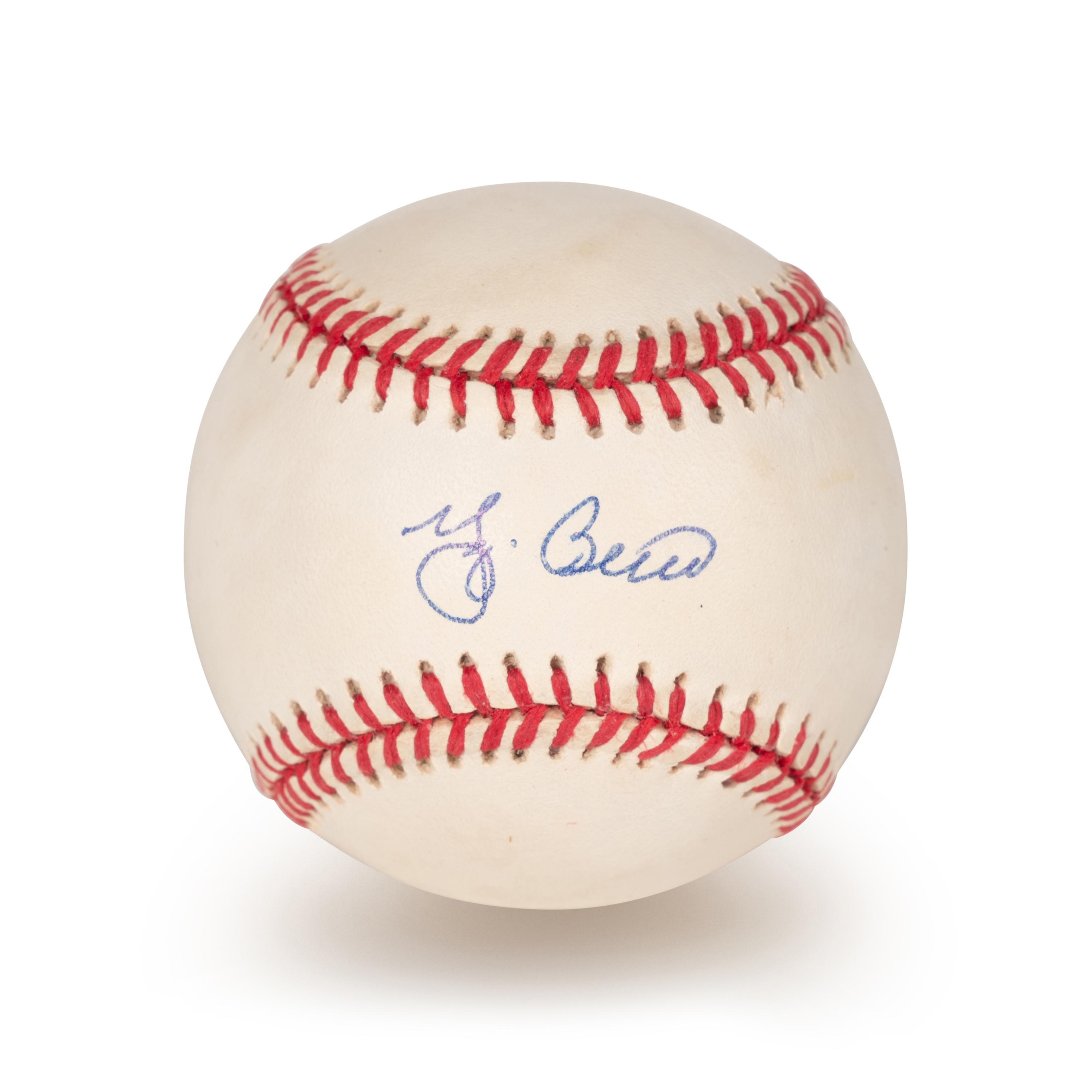 A Yogi Berra Signed Autograph Baseball (Beckett Authentication Services BAS Certified),