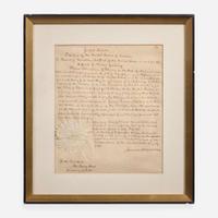 [Presidential] Adams, John Quincy, and James Monroe Autograph Document, signed
