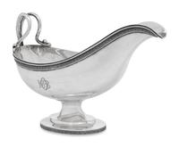 A Tiffany and Co. Silver Sauce Boat