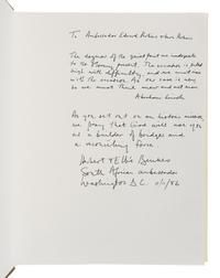 [PERKINS, Edward Joseph (1928-2020)]. [POLITICS]. A group of 9 works related to African Politics, many signed or inscribed to Perkins, including: