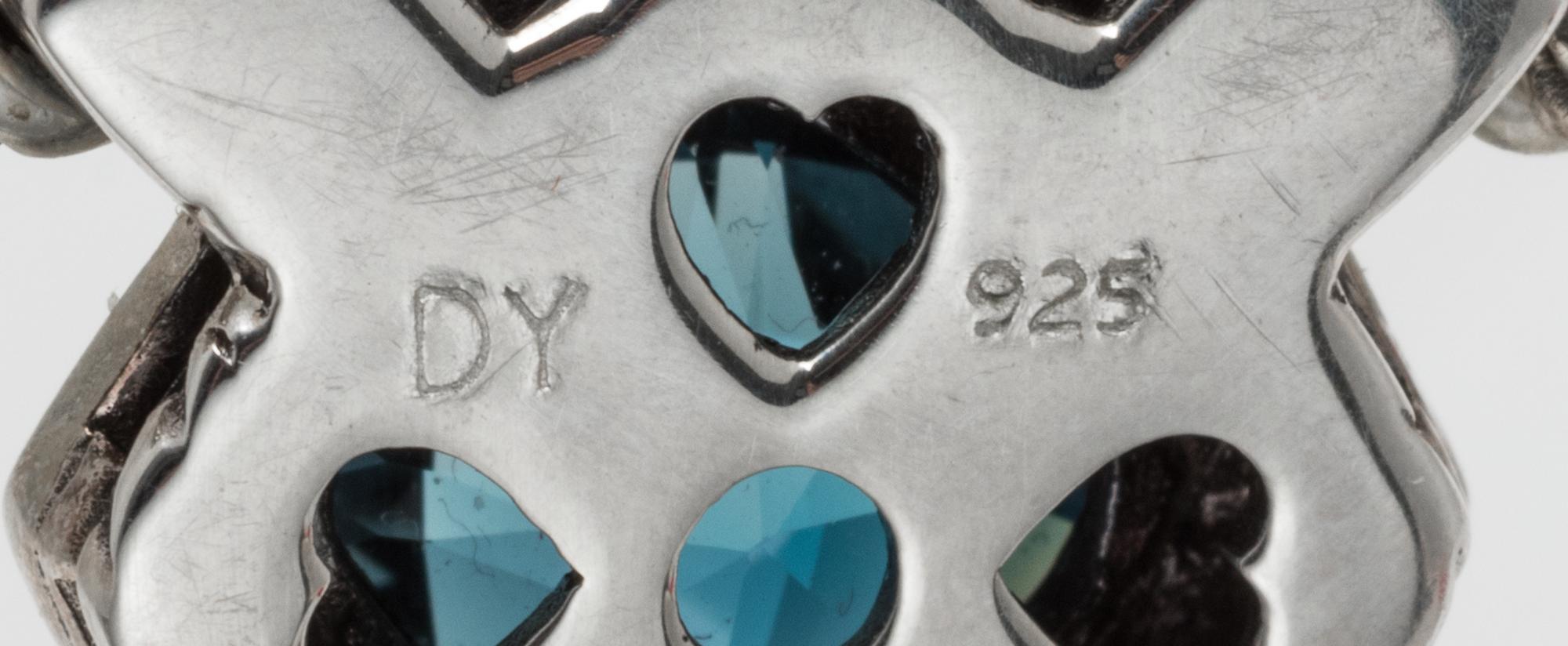A Sterling Silver and Blue Topaz 'Renaissance' Enhancer/Pendant, David Yurman, 14.70 dwts.
