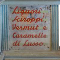 A Painted Six Tier Display Shelf for Lisotti Distilling 115" W x 36" D x 129.5" — Italy, Circa 1920