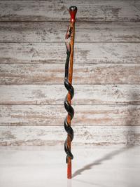 Sioux Carved Zoomorphic Staff