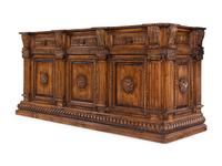 An Italian Baroque Style Walnut Serving Cabinet