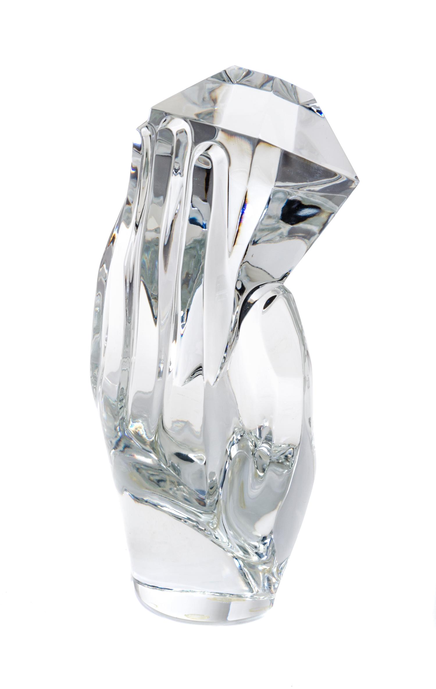 A Baccarat Glass Table Ornament Height 9 1/2 inches. — DESIGNED BY ROBERT RIGOT