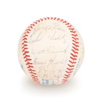 A 1983 Boston Red Sox Team Signed Autograph Baseball with 29 Signatures (Beckett Authentication Services Letter BAS Certified),