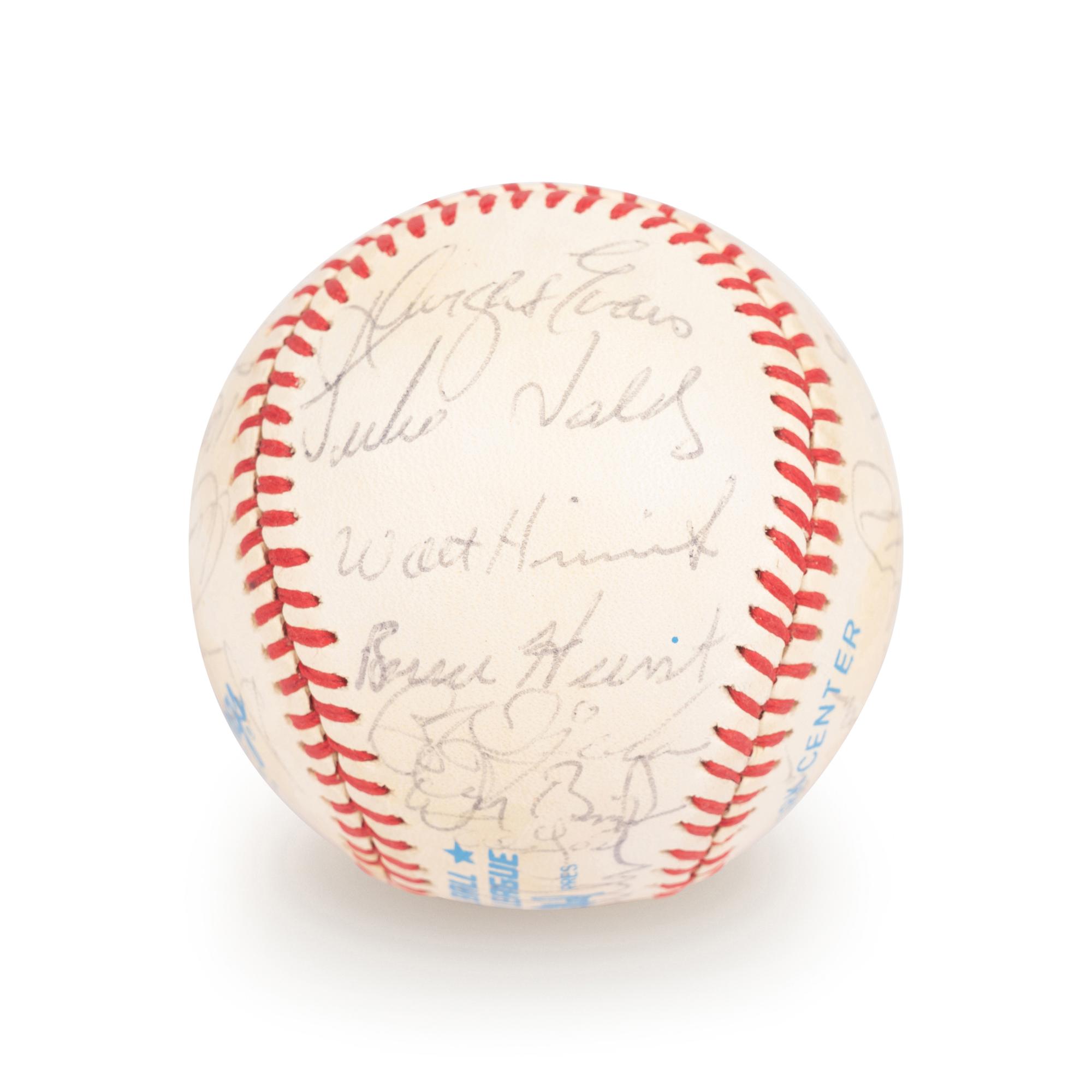 A 1983 Boston Red Sox Team Signed Autograph Baseball with 29 Signatures (Beckett Authentication Services Letter BAS Certified),