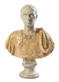 A Continental Marble Bust Height 31 1/2 inches. — 19TH CENTURY