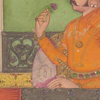 A Small Profile Portrait Painting of Raja Sujan Singh of Bikaner in a Jharokha , Bikaner, Rajasthan, India, 18th/19th Century
