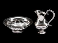 A Continental Silver Basin and Pitcher