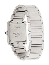 CARTIER, STAINLESS STEEL 'TANK FRANÇAISE' WATCH