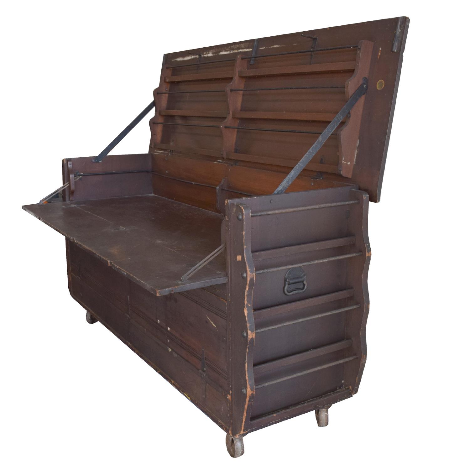 A New York Street News Stand, the American News Company 78" W x 24" D x 64" H — United States, Circa 1900