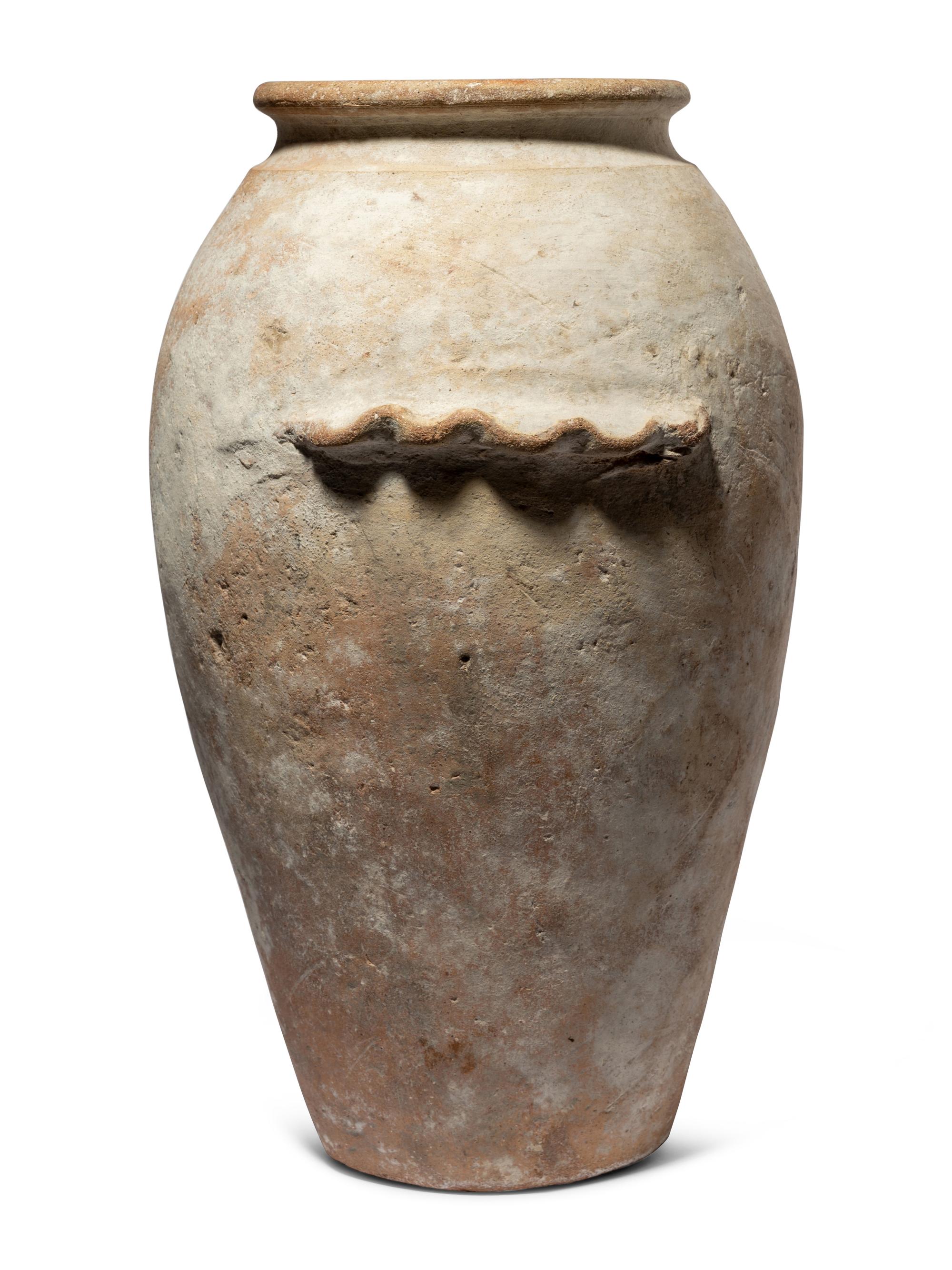 An Egyptian Pottery Snake Jar
