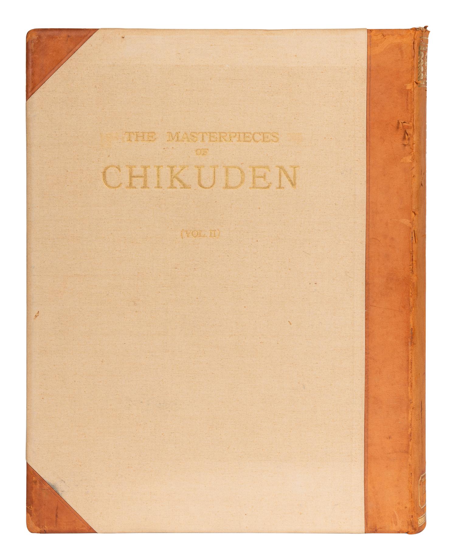 [CHIKUDEN] TOGARI, Soshinan. The Masterpieces of Chikuden, Volume II . Tokyo: Benrido, 1935.