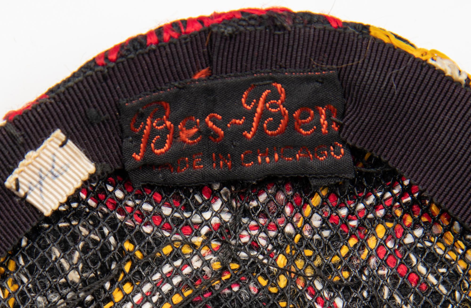 Three Bes-Ben Hats; One with Cork, One Peking Glass, One with Mirrors