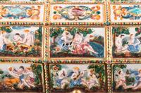 A Capodimonte Style Porcelain Table Casket