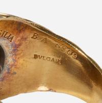 An 18K Yellow Gold Bvlgari Ancient Coin Ring Monete c.1970