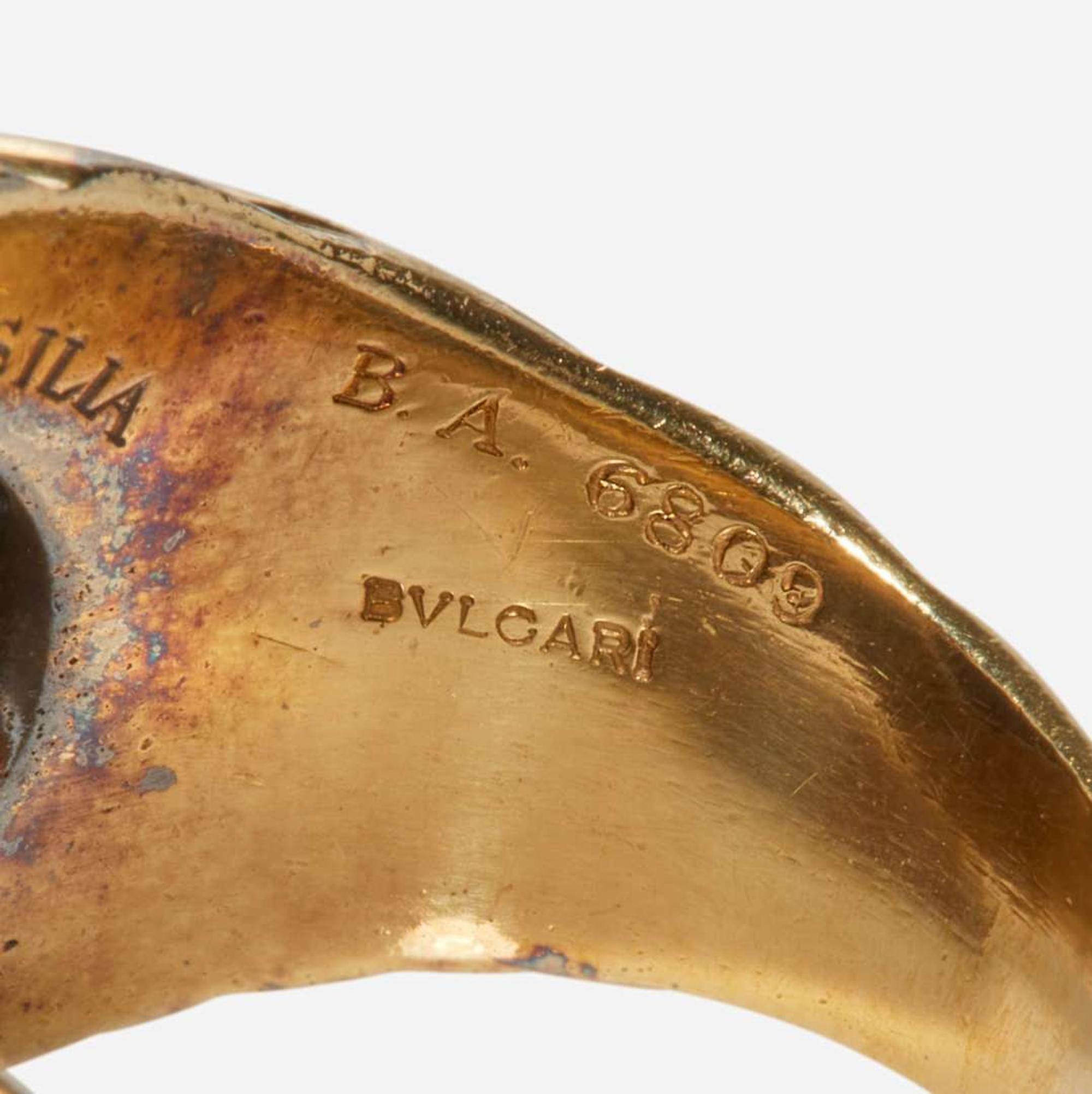 An 18K Yellow Gold Bvlgari Ancient Coin Ring Monete c.1970