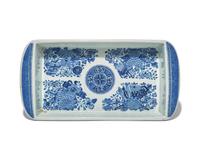 A Rare Chinese Export Porcelain Blue Fitzhugh Bulb Tray