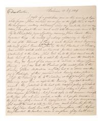 [WESTERN AMERICANA] -- [REPUBLIC OF WEST FLORIDA]. Letters of William Herries (1748-1811), British banker turned American entrepreneur, incl. description of meeting President Jefferson and his journey from New York to New Orleans, 1804-1811.