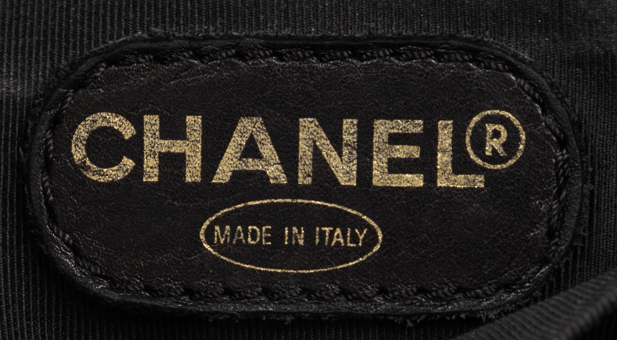 Chanel Black Square Handbag with Mademoiselle Handles, 1997-99