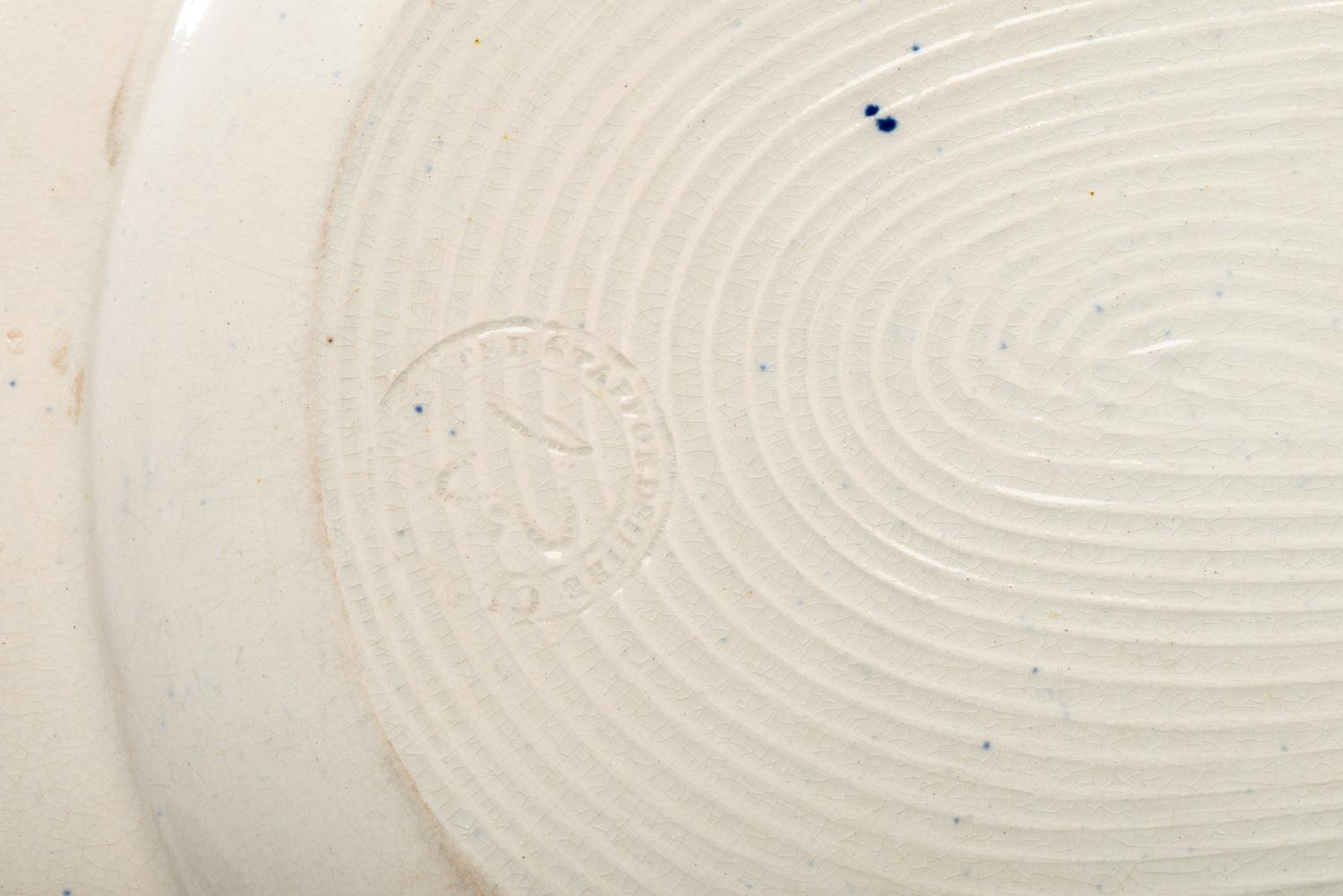 A Historical Blue Staffordshire 'America and Independence' Platter and Cup Plate