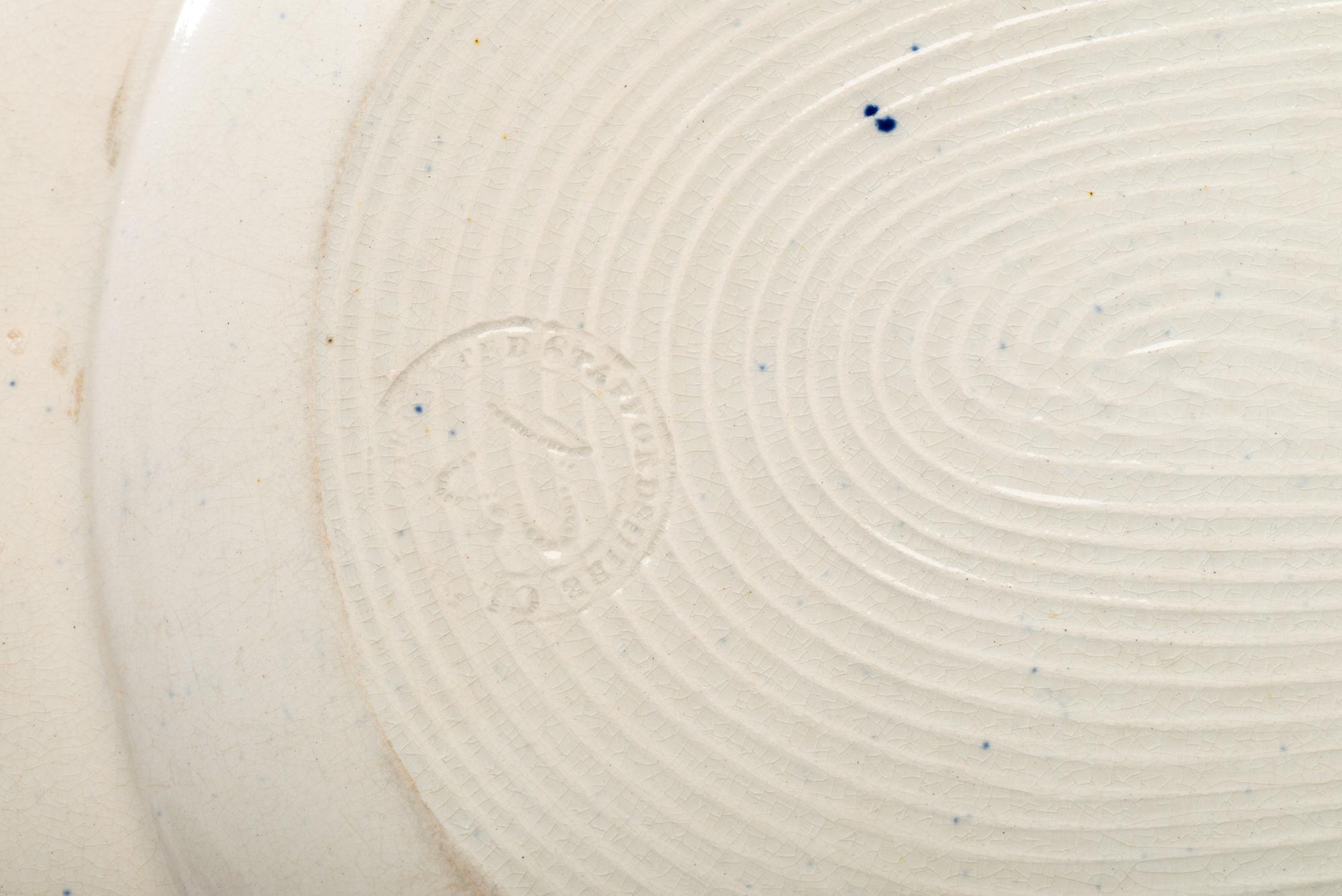 A Historical Blue Staffordshire 'America and Independence' Platter and Cup Plate