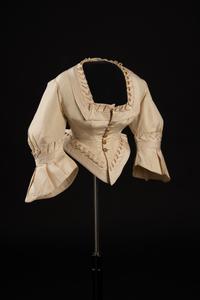 Two Silk Evening Bodices, 1870s