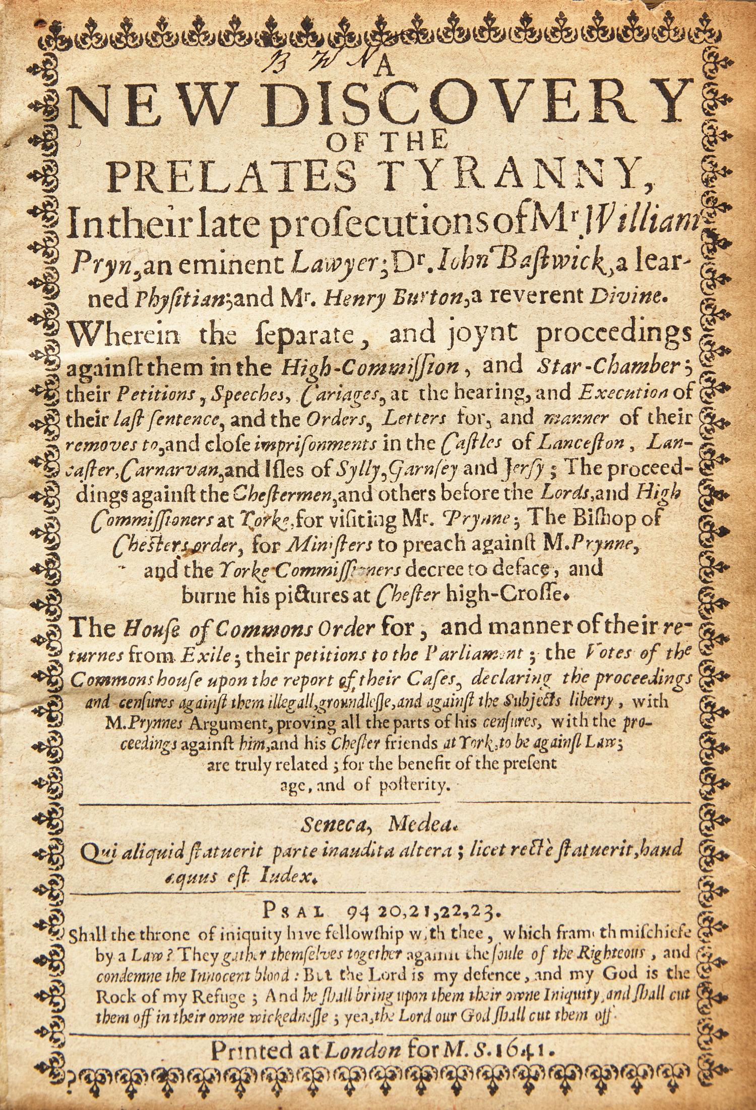 [British Isles] Group of 6 17th-Century Titles
