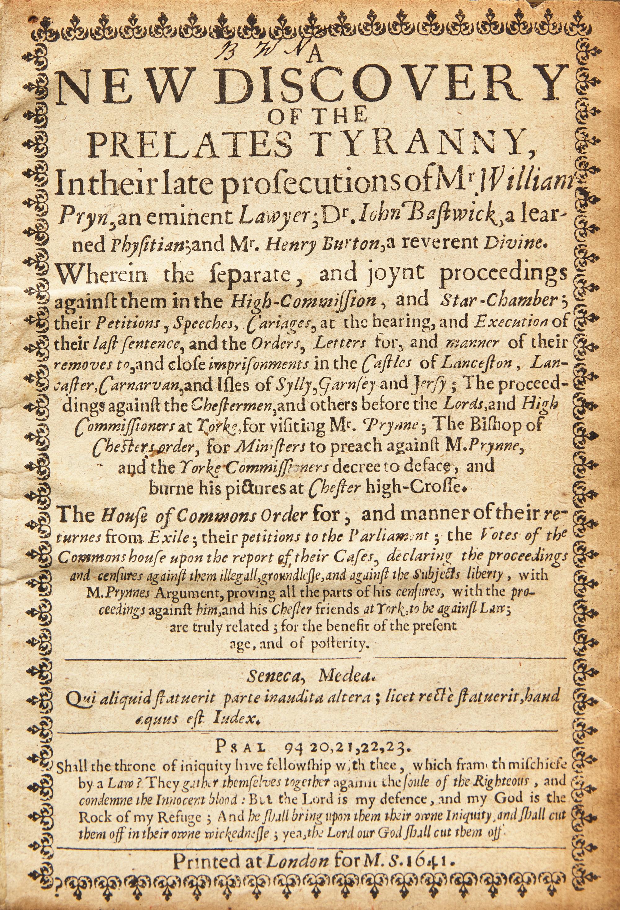 [British Isles] Group of 6 17th-Century Titles