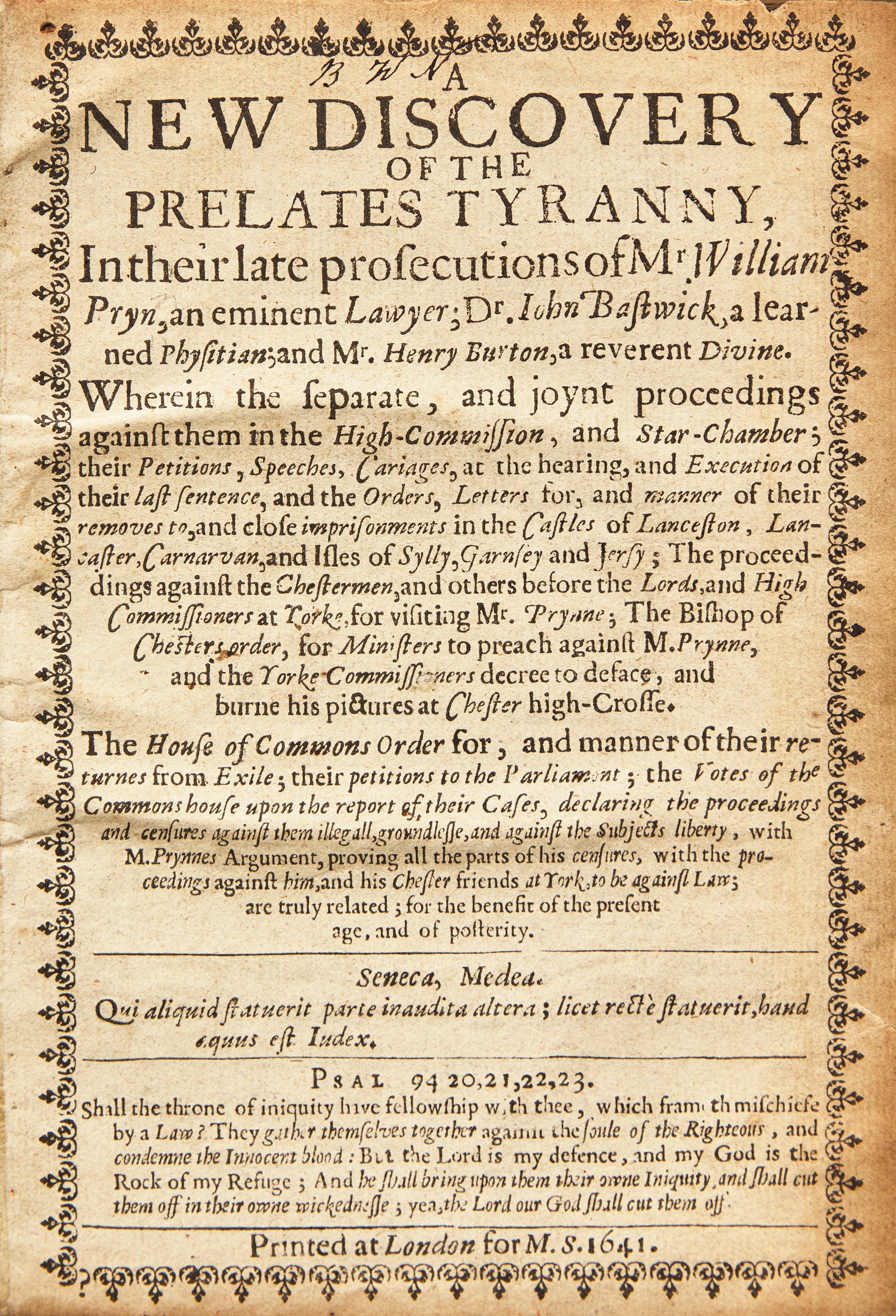 [British Isles] Group of 6 17th-Century Titles