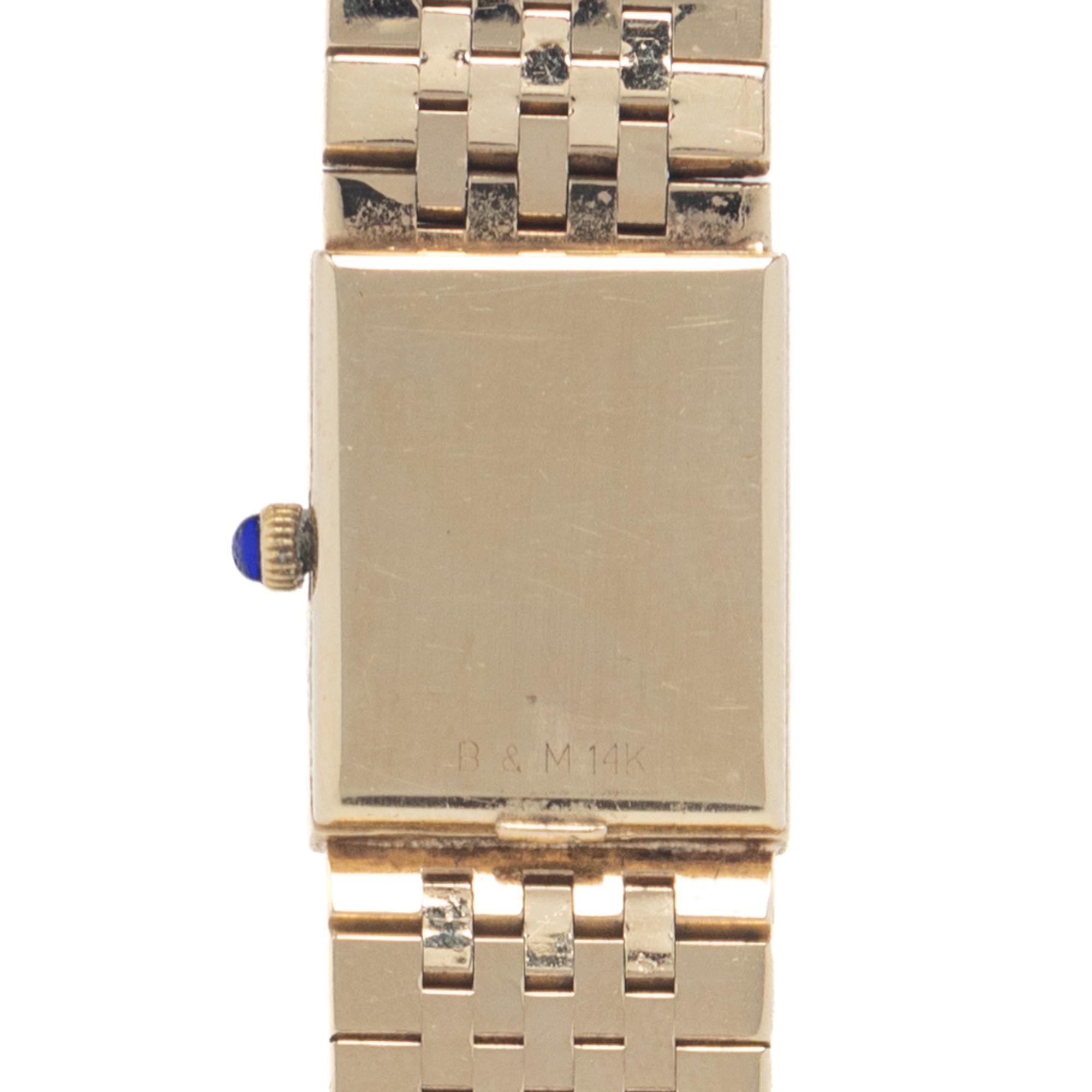 BAUME & MERCIER, YELLOW GOLD WATCH