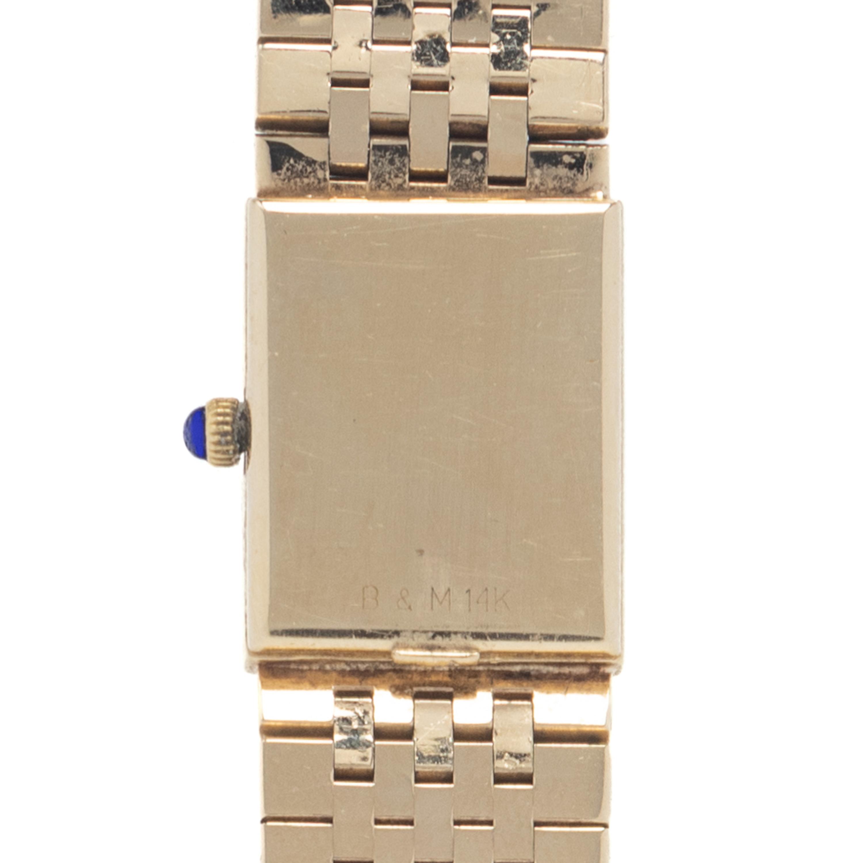 BAUME & MERCIER, YELLOW GOLD WATCH