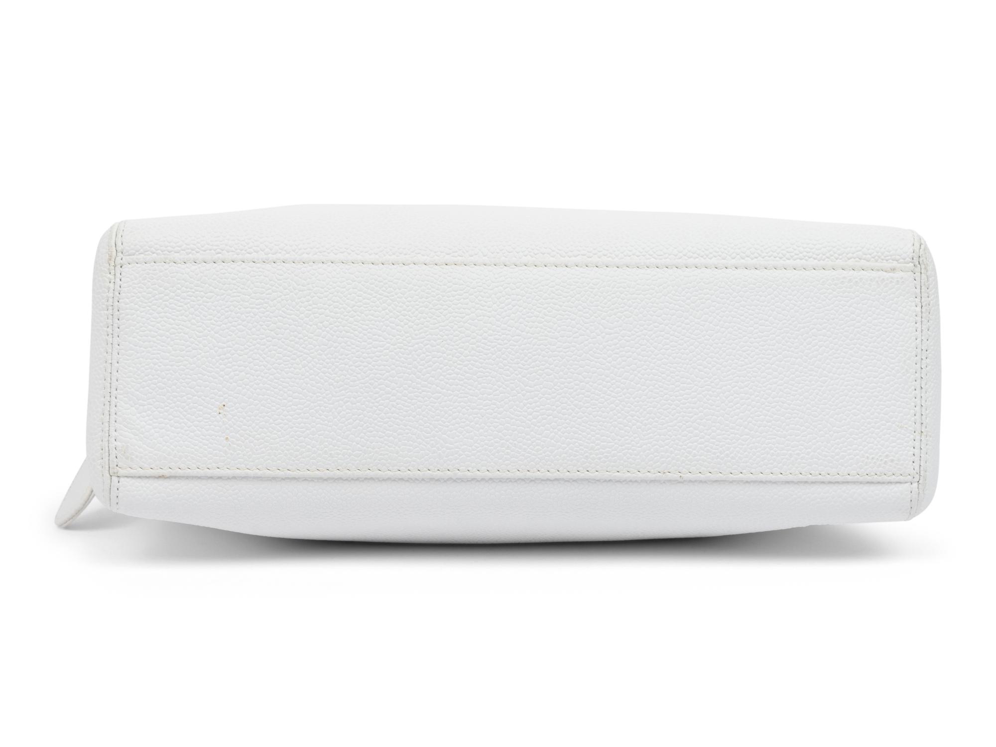 Chanel White Caviar Leather Bag, 1997-99
