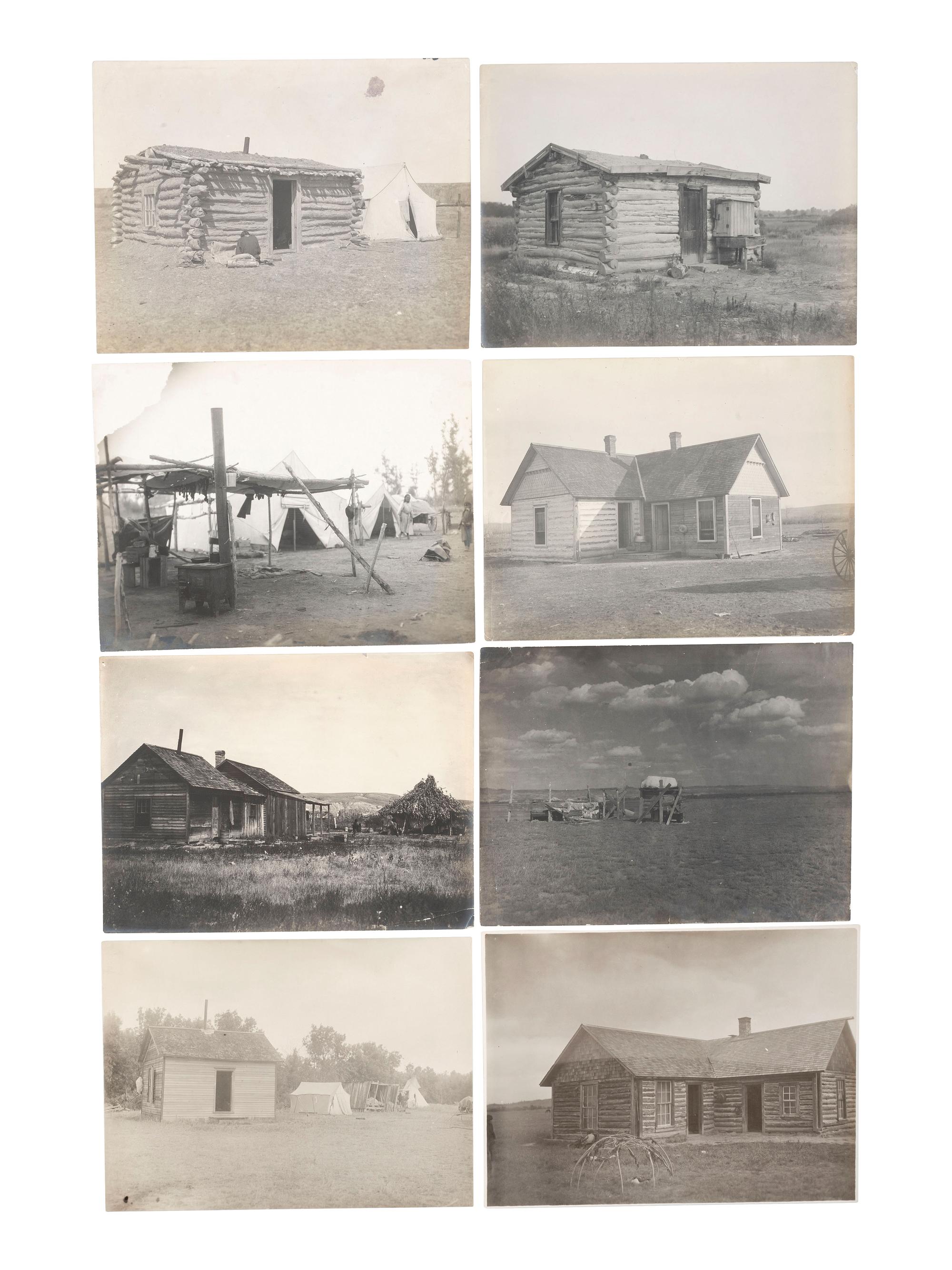[NATIVE AMERICANS]. [THROSSEL, Richard (1882-1933), photographer]. A collection of 75 silver gelatin photographs documenting Crow Indians. Provenance : Estate of Joseph Henry Sharp.