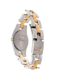 BAUME & MERCIER, STAINLESS STEEL AND GOLD-PLATED REF. 5161 'LINEA' WRISTWATCH