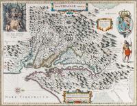 (MAP) HONDIS, HENRICUS. Nova Virginiae Tabula. Amsterdam, 1643.