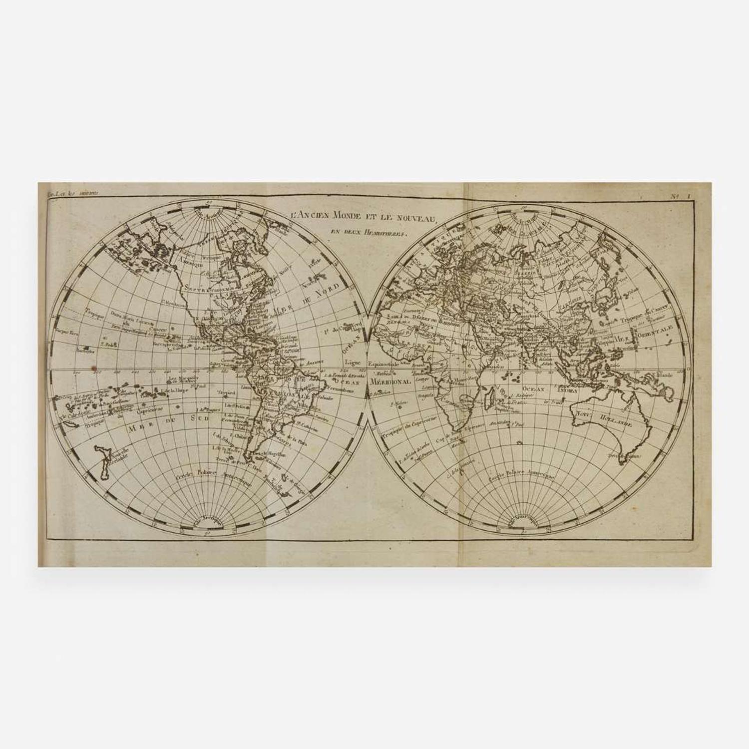 [Maps & Atlases] (Bonne, Rigobert) Atlas de toutes les parties connues du Globe Terrestre, dresse...