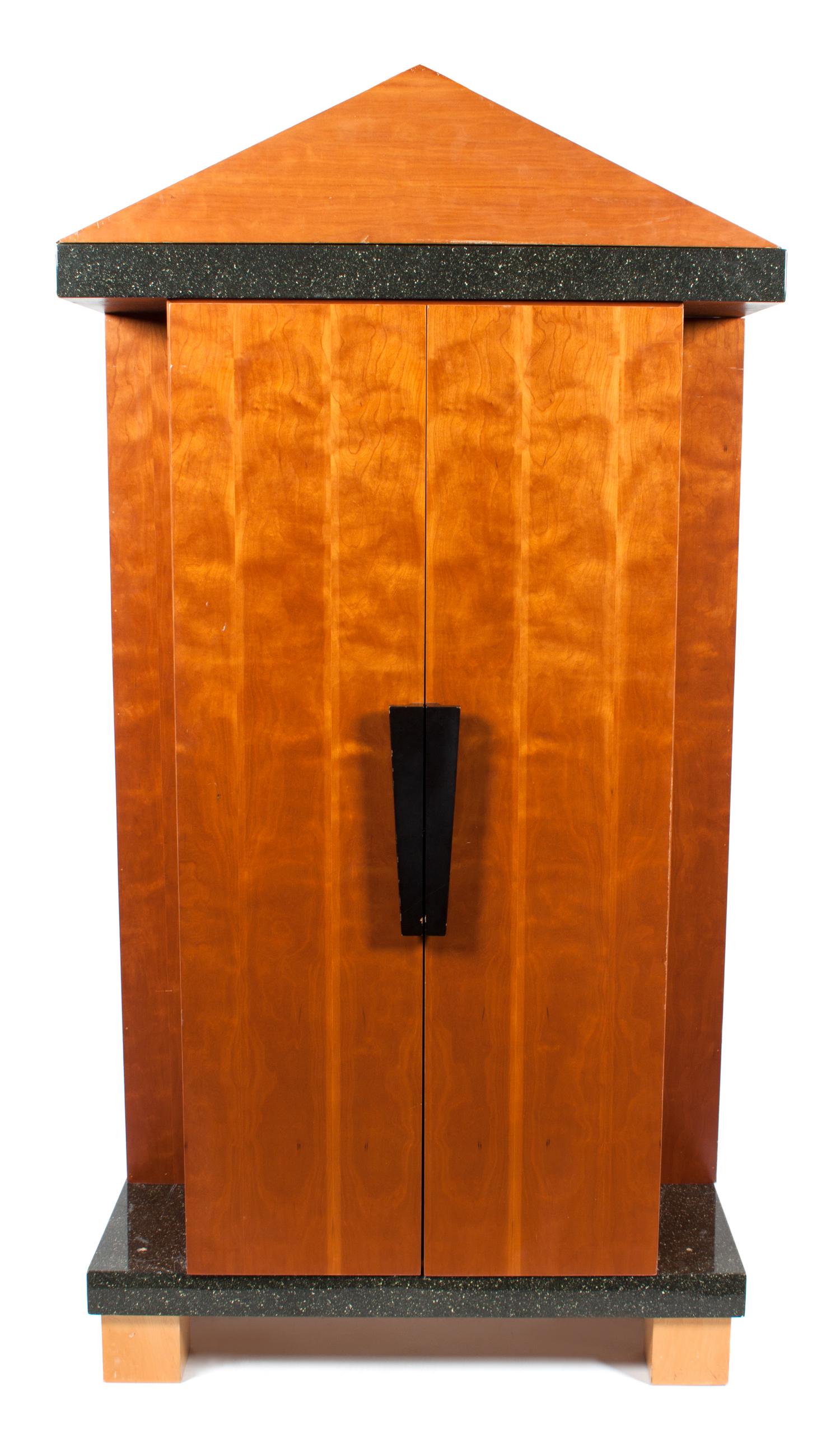 A Bruce Volz Contemporary Tall Cabinet Height 73 x width 32 x depth 16 1/2 inches. — 20TH CENTURY