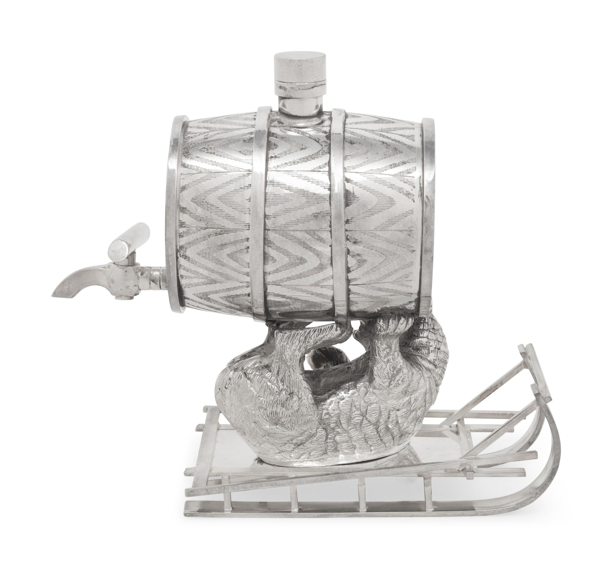 A Silver-Plate Beverage Dispernser