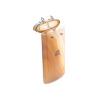 A French Diamond, Platinum and Enamel-Mounted Agate Case