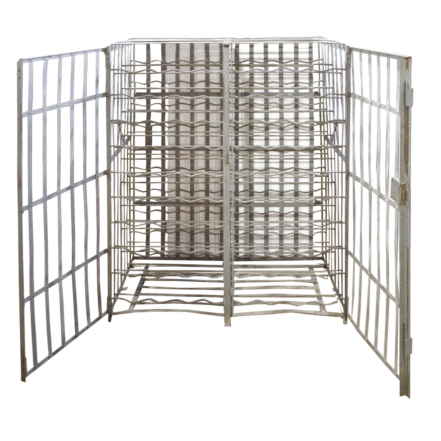 A Wrought Iron Wine Safe 36" W x 22" D x 45.5" H — France, 19th Century
