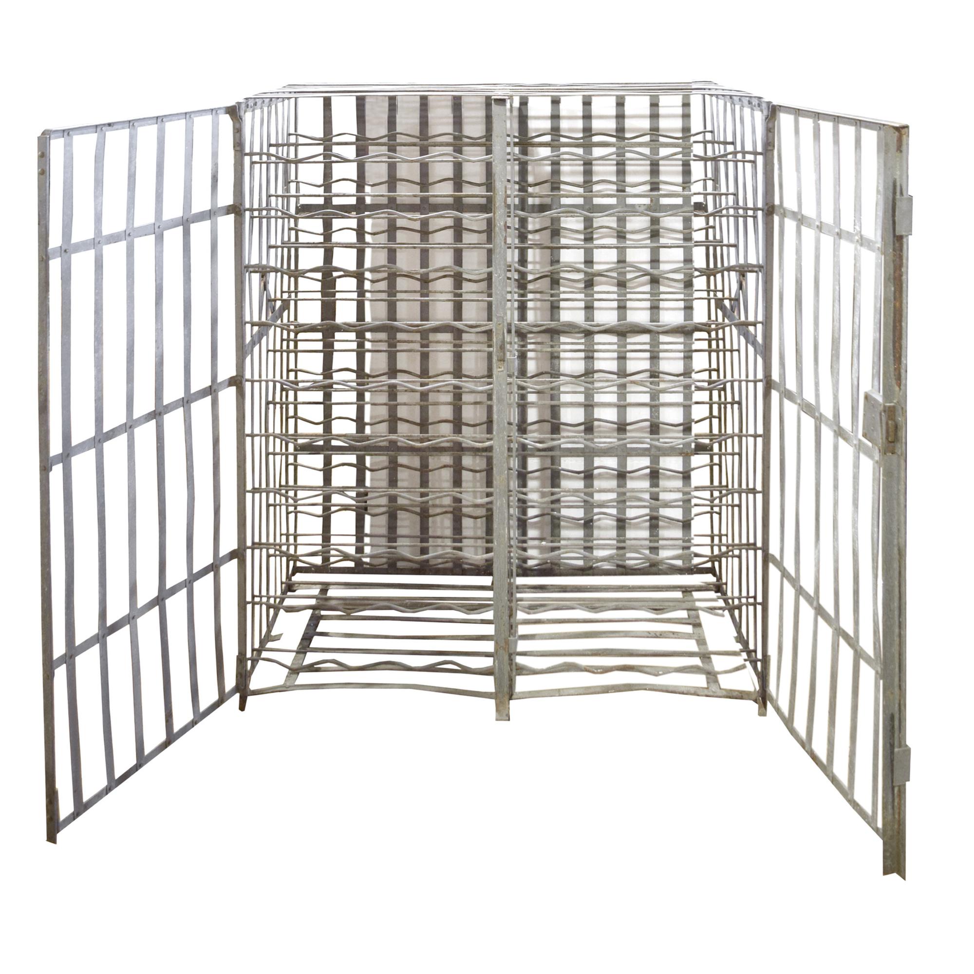 A Wrought Iron Wine Safe 36" W x 22" D x 45.5" H — France, 19th Century