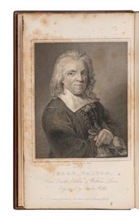 [ANGLING - FORE-EDGE PAINTINGS]. WALTON, Izaak (1593-1683) and Charles COTTON (1630-1687). The Complete Angler [and] The Lives of Dr. John Donne, Sir Henry Wotton, Mr. Richard Hooker, Mr. George Sanderson . London: John Major, 1824, 1825.
