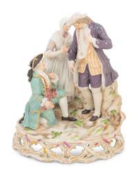 A Meissen Porcelain Figural Group of Laurette