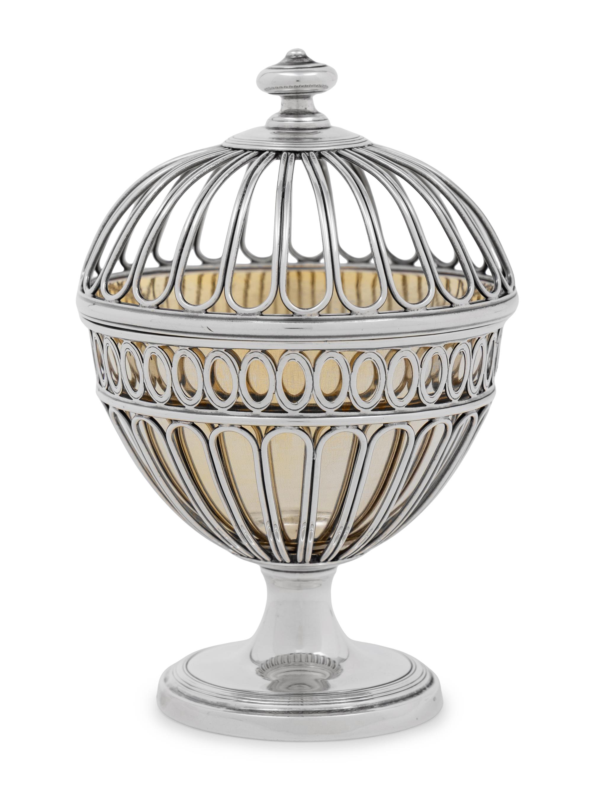 A George III Silver Potpourri Bowl