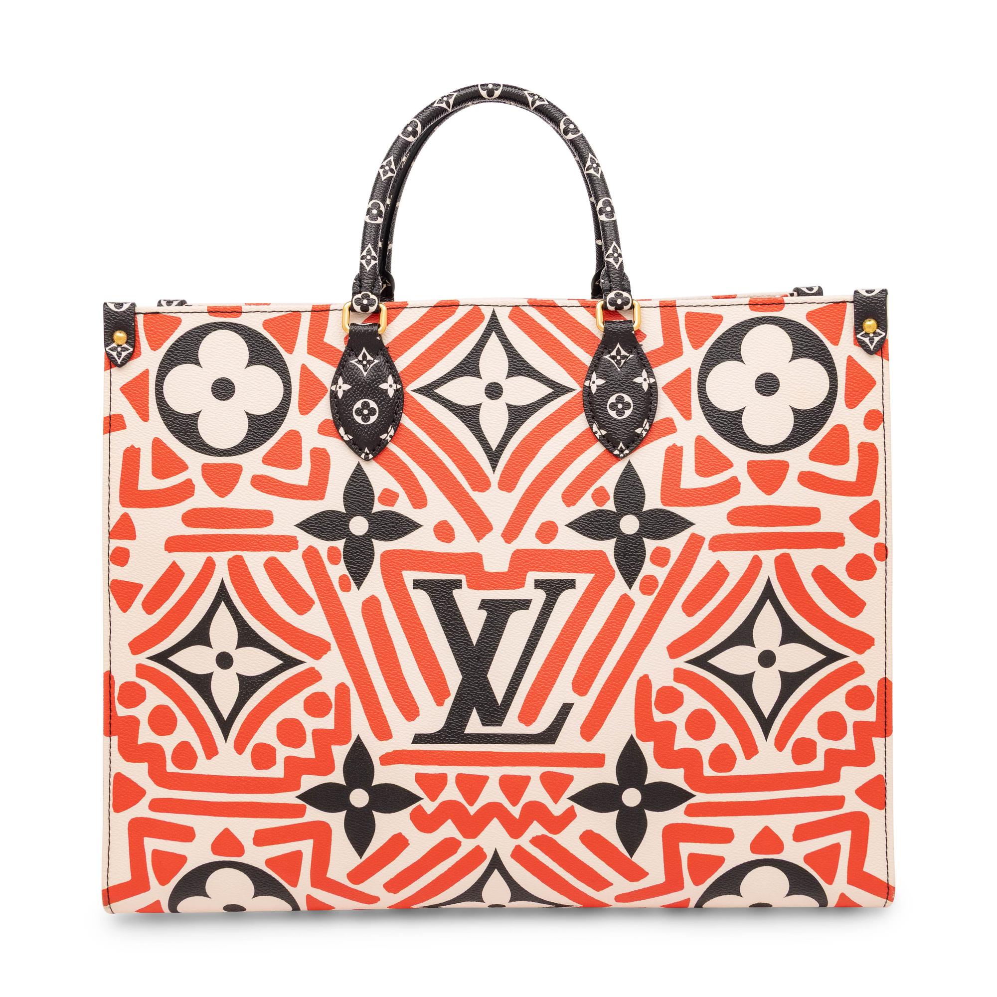 Louis Vuitton, Large Crafty Print OnTheGo Tote