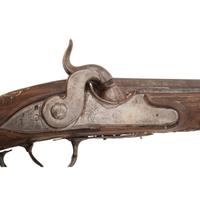 A Pair of Silver Mounted French Percussion Pistols