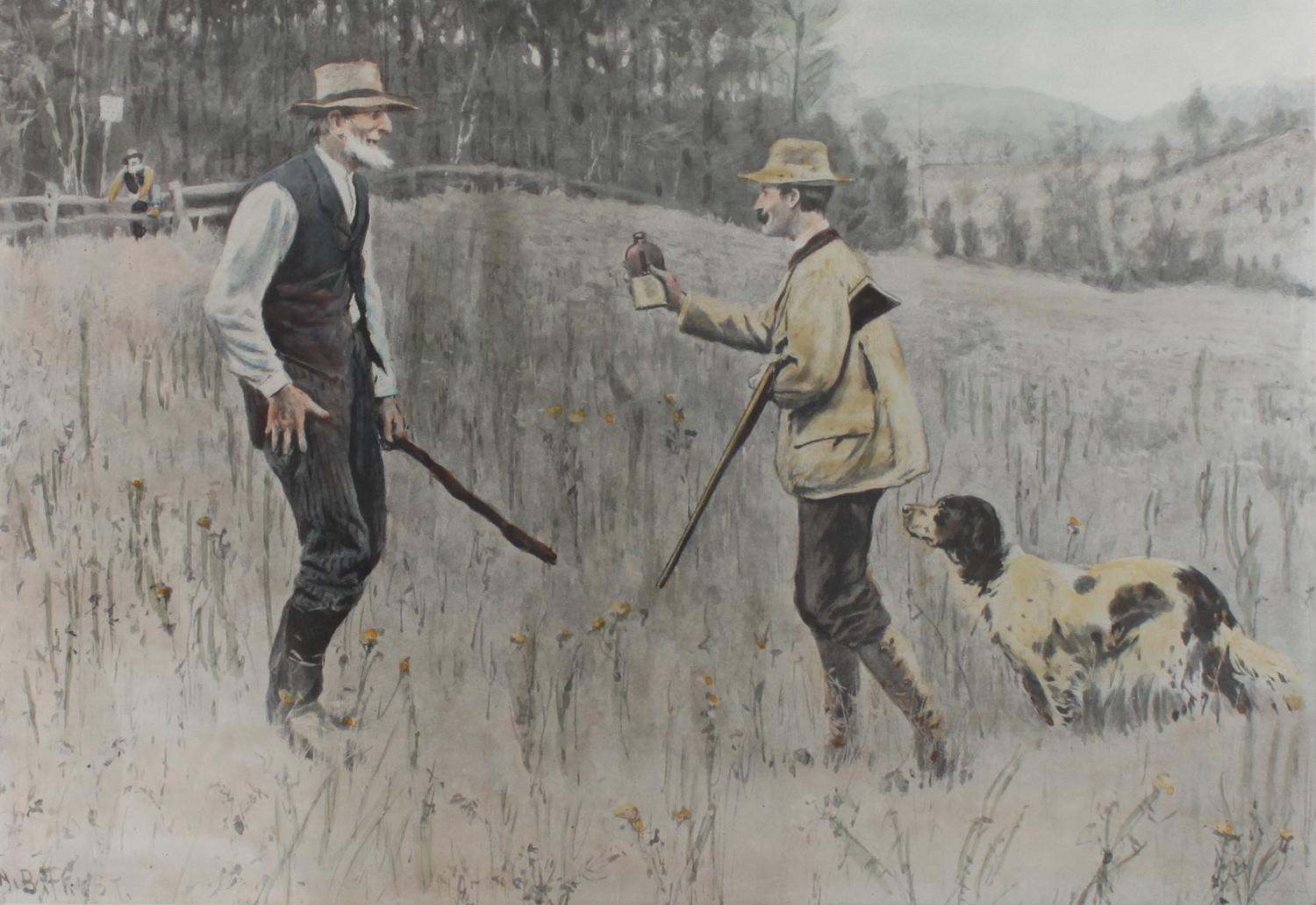 Four Hand Colored Sporting Prints, A.B. Frost (American 1851-1928) Height 15 x width 10 inches (largest) — 19TH CENTURY